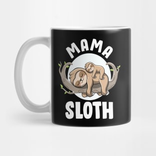 Mama Sloth Cute Pregnancy Announcement Mom to be Sloth Mama Mug